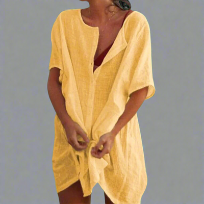 Tatiana | Vestito Estivo Casual in Lino e Cotone Naturale