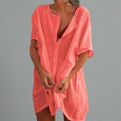 Tatiana | Vestito Estivo Casual in Lino e Cotone Naturale