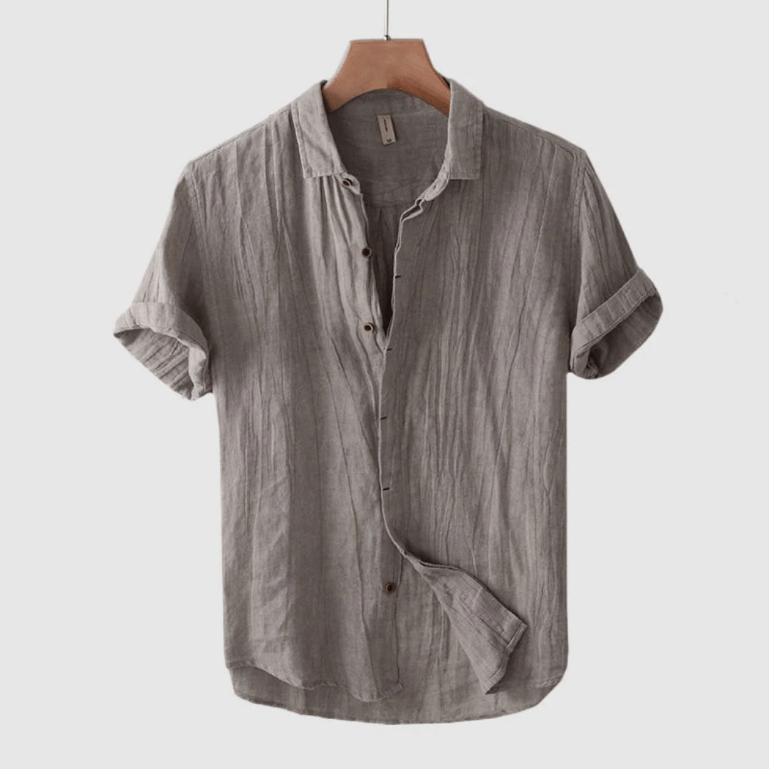 Vallini | Camicia in Lino Toscano da Uomo per Eleganza Naturale
