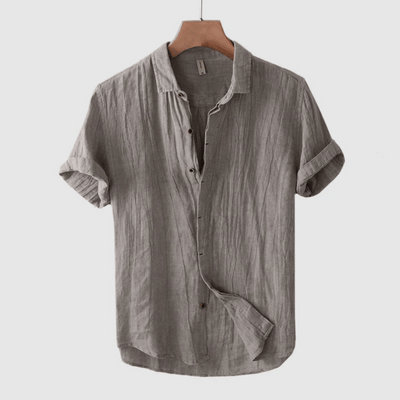 Vallini | Camicia in Lino Toscano da Uomo per Eleganza Naturale