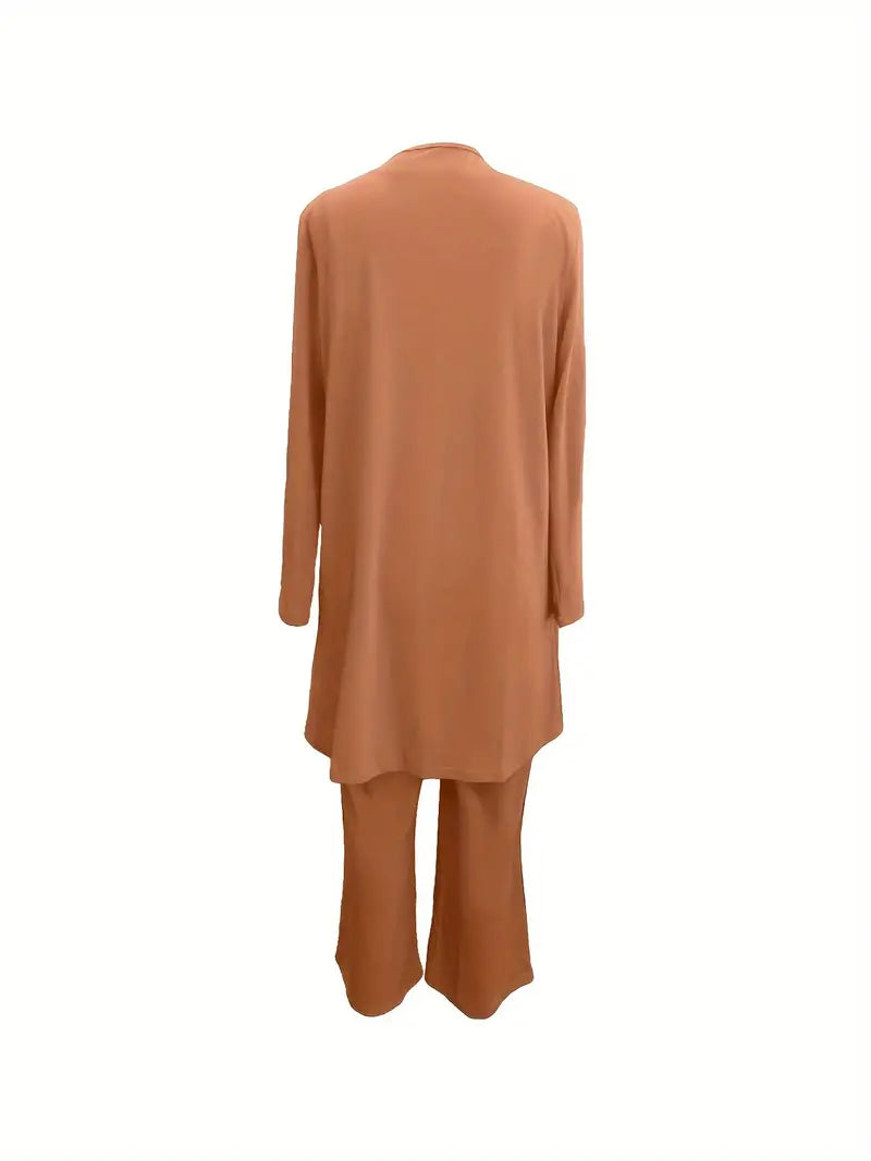 Lucy | Set Elegante 3 Pezzi con Cardigan, Top e Pantaloni per Uno Stile Completo