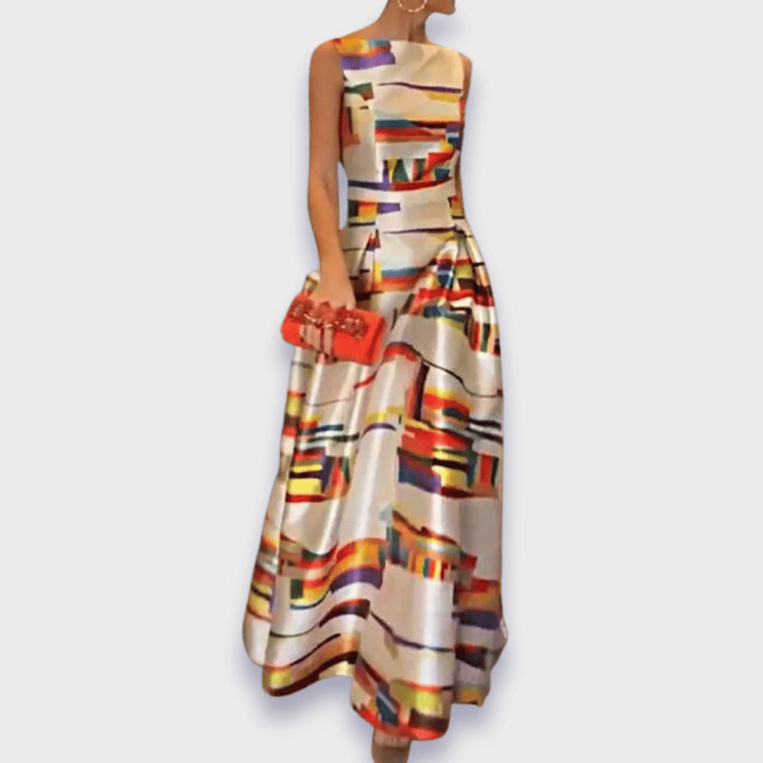 Susanna | Elegante Abito Lungo Casual Fatto a Mano in Tessuto Premium