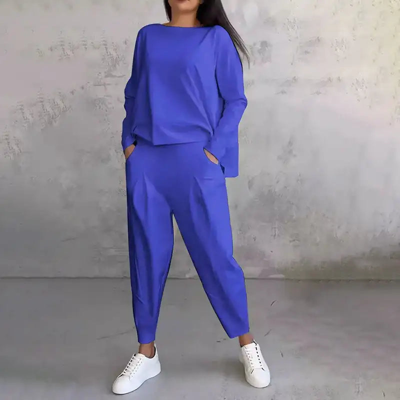 Emily | Set Elegante con Manica Lunga e Pantaloni Comodi