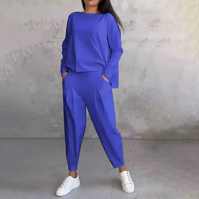 Emily | Set Elegante con Manica Lunga e Pantaloni Comodi