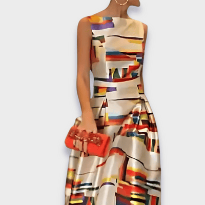 Susanna | Elegante Abito Lungo Casual Fatto a Mano in Tessuto Premium