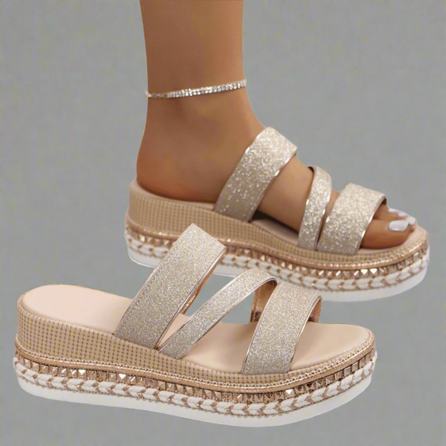 Cristina | Sandali con Zeppa Eleganti