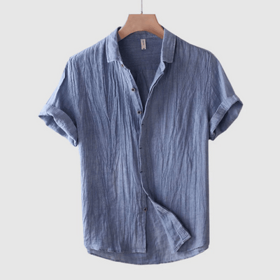 Vallini | Camicia in Lino Toscano da Uomo per Eleganza Naturale