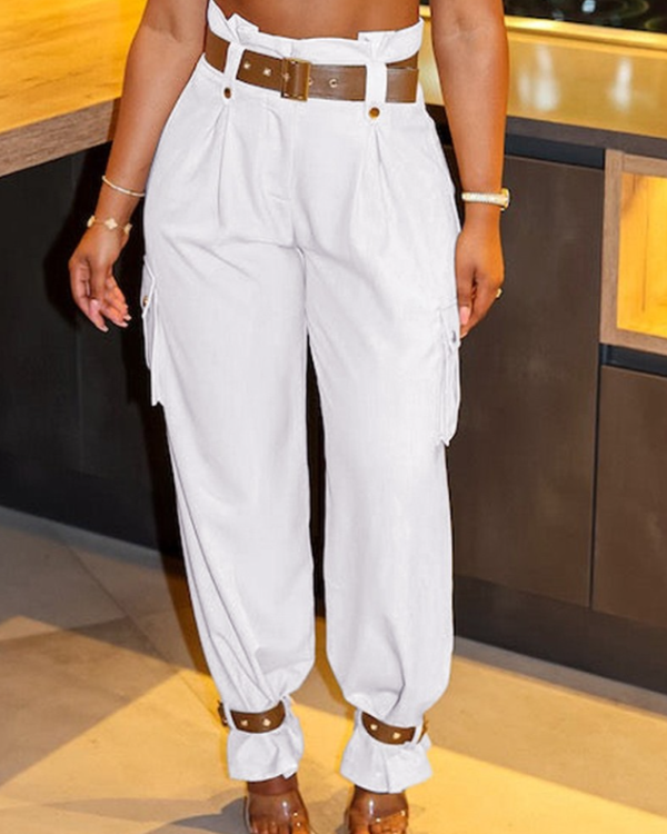 Armina | Pantaloni a Vita Alta con Tasche e Cintura Elegante