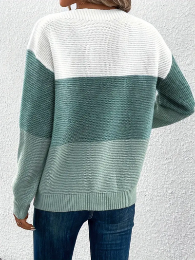 CALISTA | ELEGANTE MAGLIONE A MANICHE LUNGHE CON SPALLE SCESE