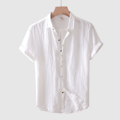 Vallini | Camicia in Lino Toscano da Uomo per Eleganza Naturale
