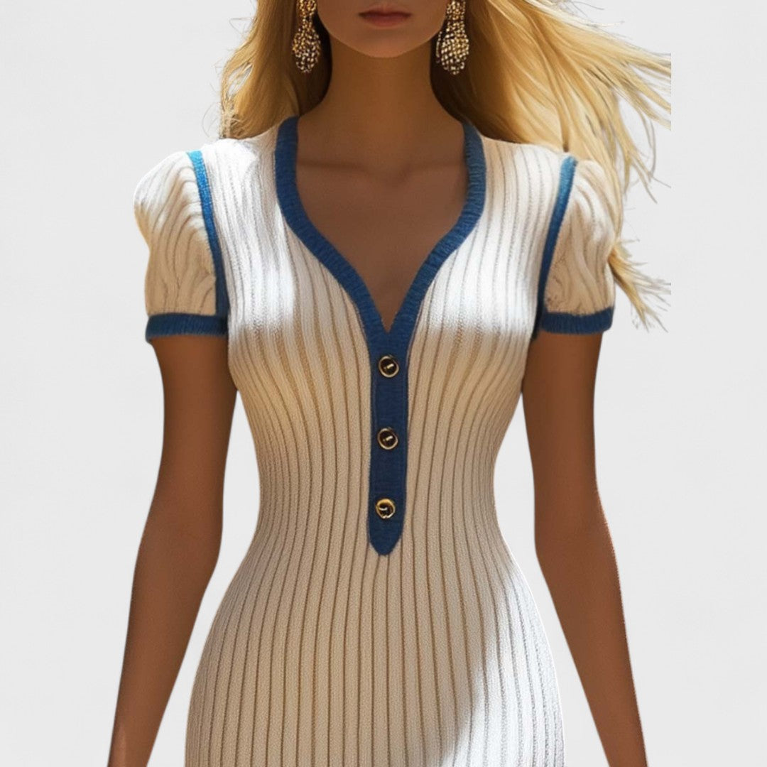 Ellena | Elegante Abito Midi Con Gonna A Sirena