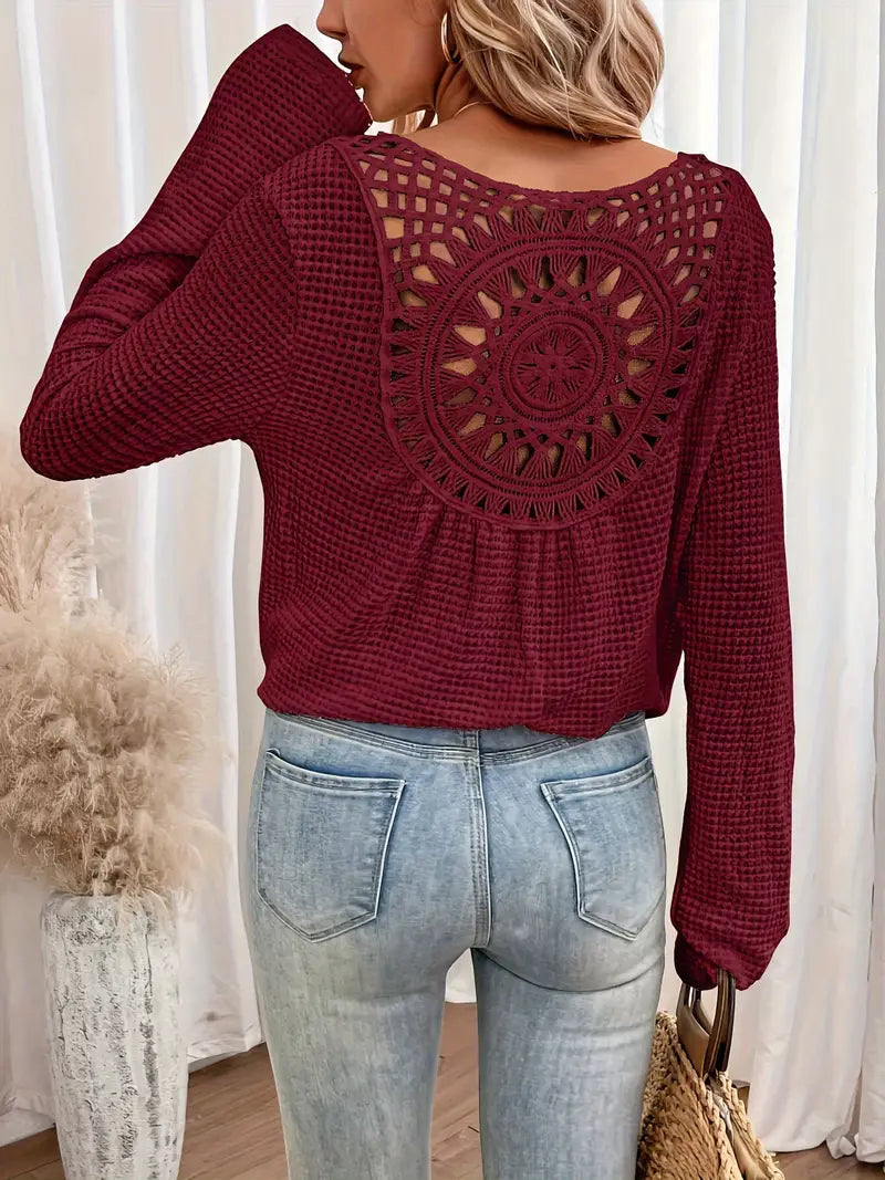 Maya | Top Manica Lunga Elegante
