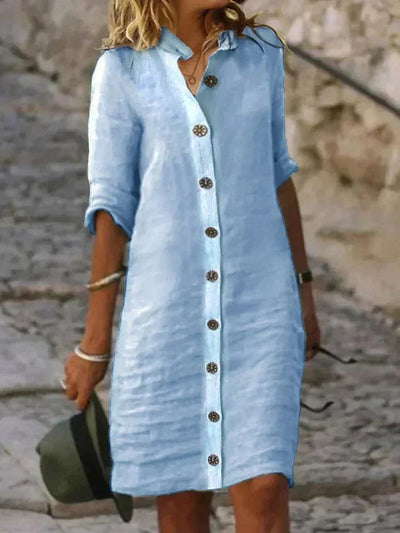 Arielle - Vestito midi elegante in cotone