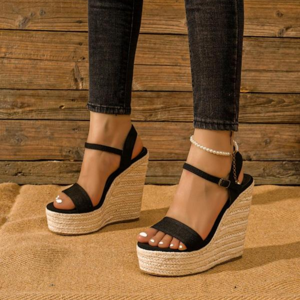 Chiara | Sandali Espadrillas da Donna Capri con Zeppa
