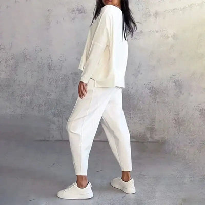Emily | Set Elegante con Manica Lunga e Pantaloni Comodi
