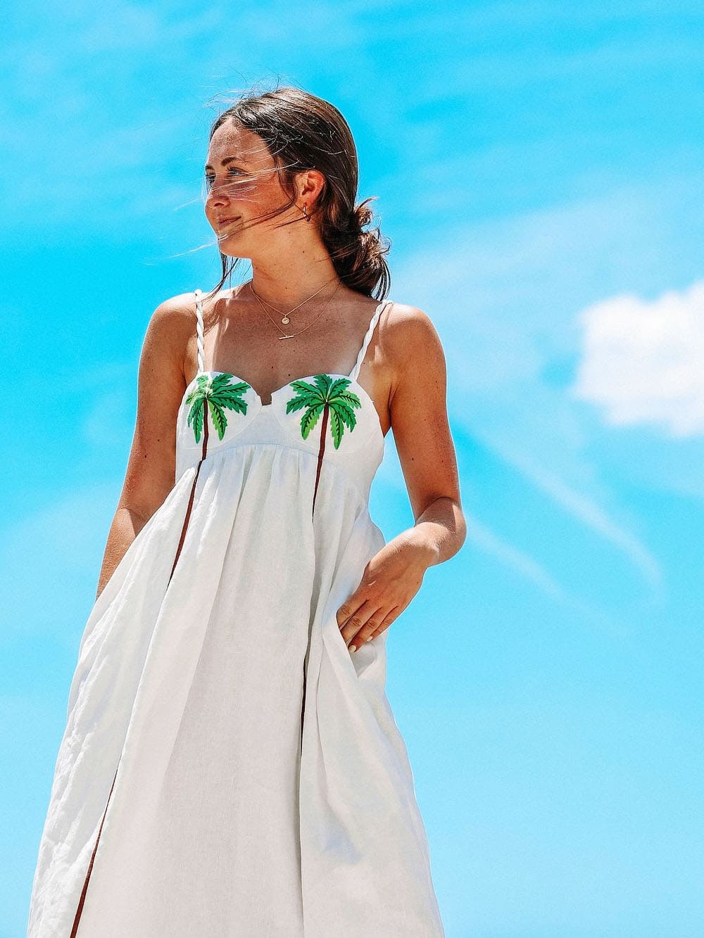Palma | Abito Slip Estivo con Stampa Tropicale per Look Fresco e Chic