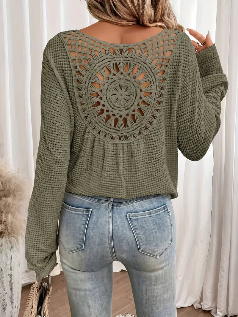 Maya | Top Manica Lunga Elegante
