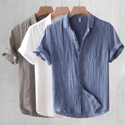 Vallini | Camicia in Lino Toscano da Uomo per Eleganza Naturale
