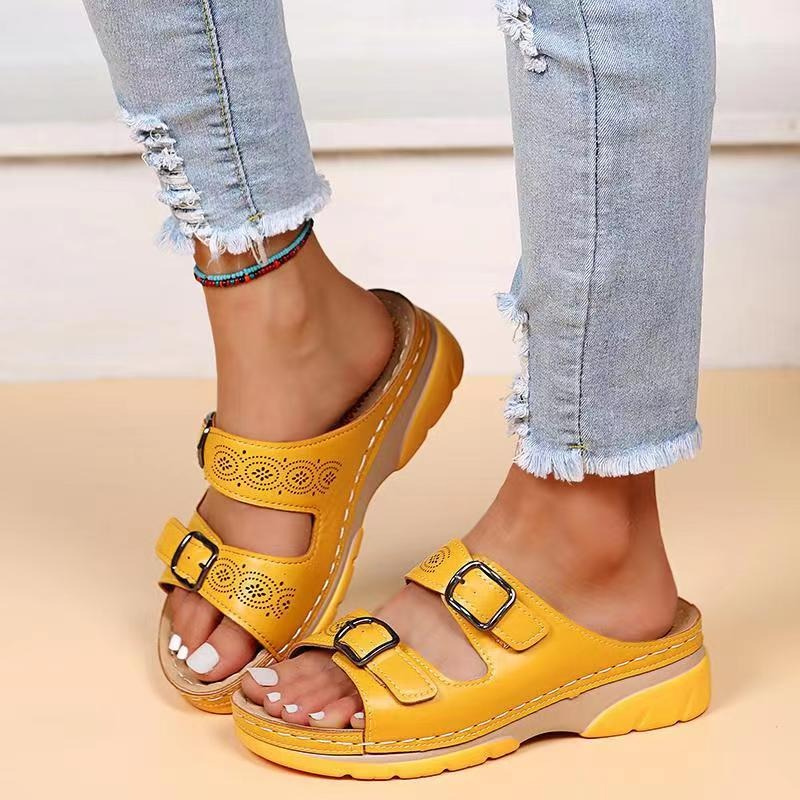 Lorna | Sandali Ortopedici in Pelle Comfort