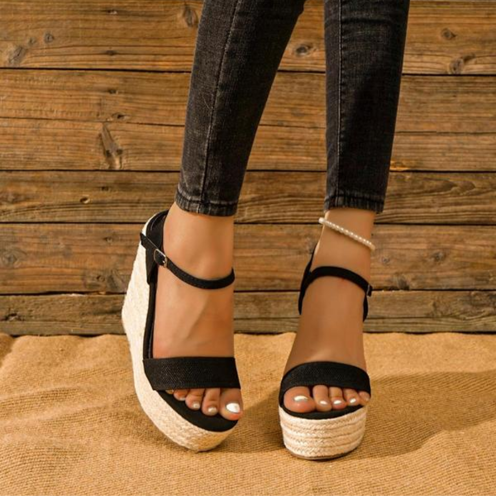 Chiara | Sandali Espadrillas da Donna Capri con Zeppa