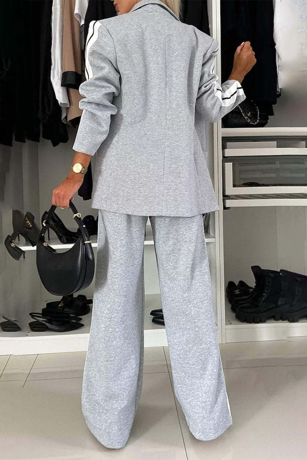 Mara | Set Completo Con Collo A Contrasto