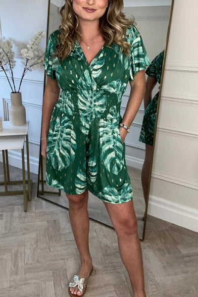 Quyra | Tuta Lunga da Donna con Stampa Floreale Elegante e Casual