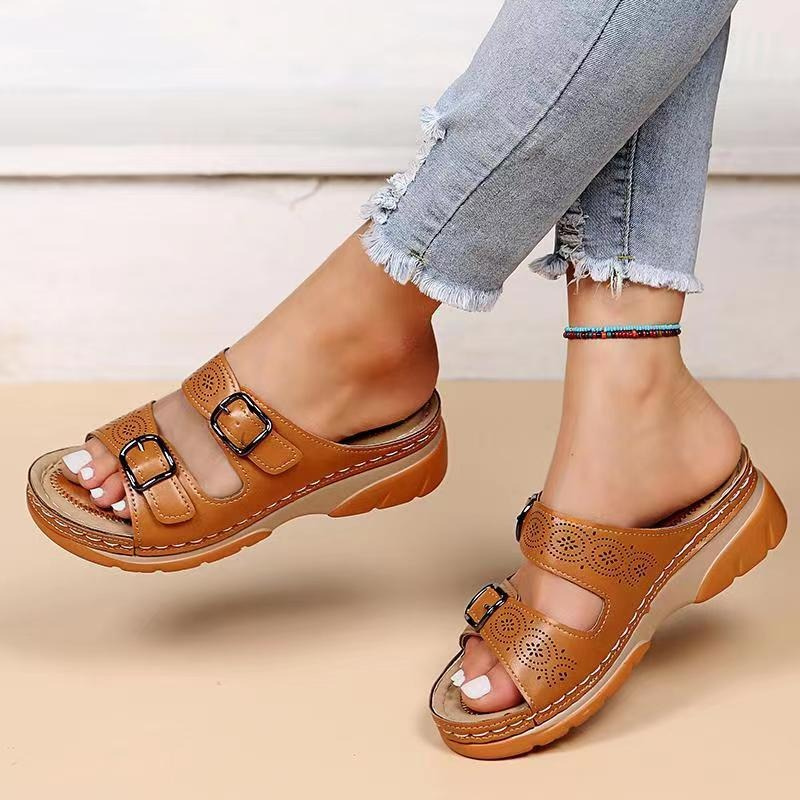 Lorna | Sandali Ortopedici in Pelle Comfort