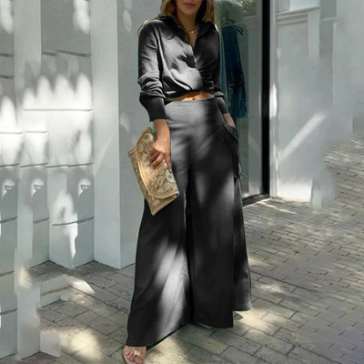 Daria | Set Elegante Con Collo A Sciarpa