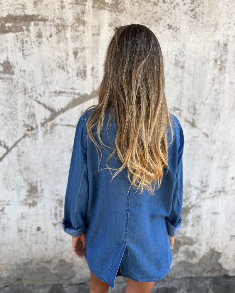 Gioconda | Giacca in Denim Casual con Tasche Multiple