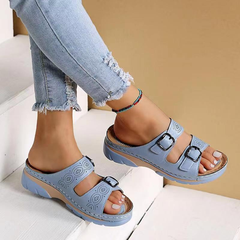 Lorna | Sandali Ortopedici in Pelle Comfort