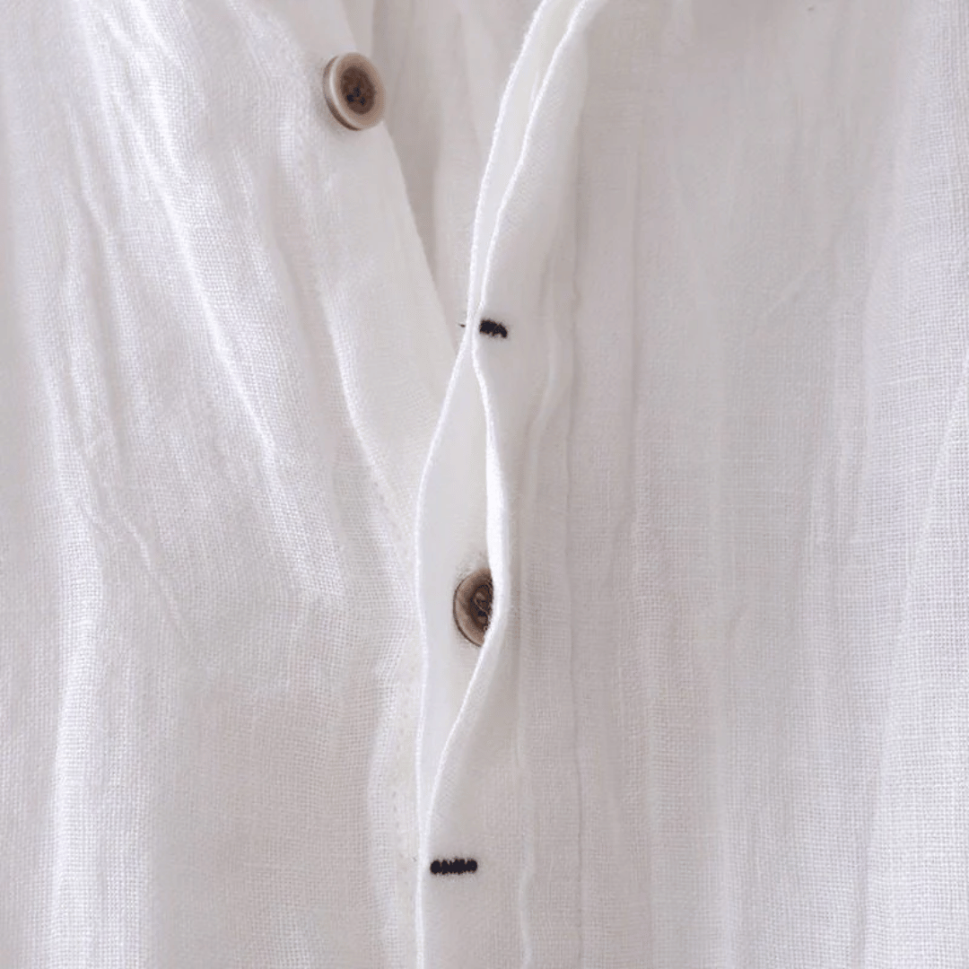 Vallini | Camicia in Lino Toscano da Uomo per Eleganza Naturale