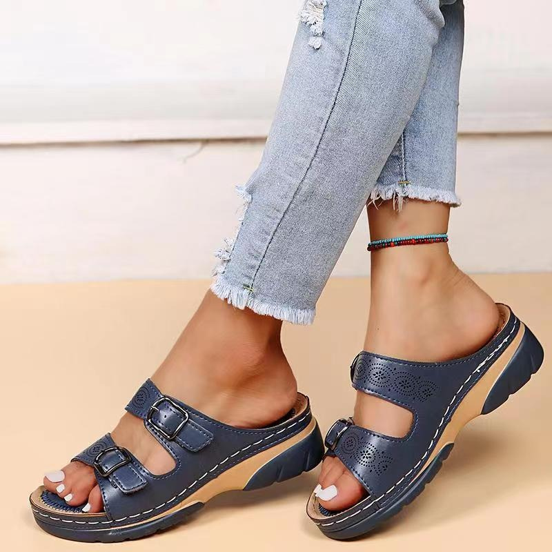 Lorna | Sandali Ortopedici in Pelle Comfort