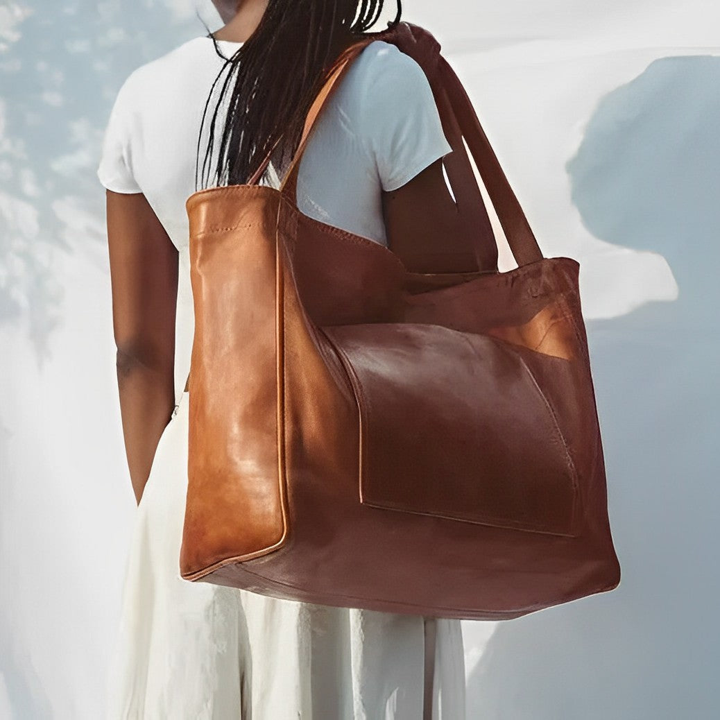 Borsa a tracolla in pelle vintage Aurora's Charm
