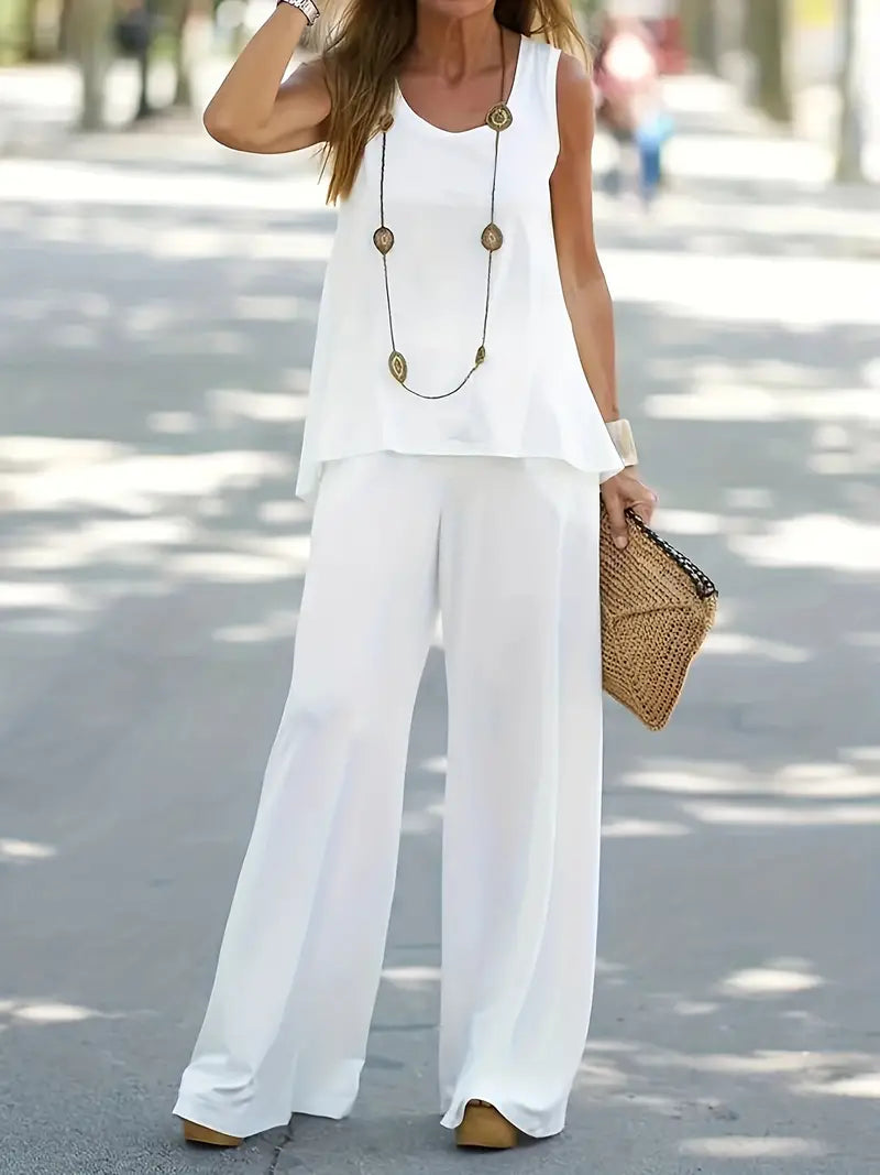 Sofia | Set Elegante con Canotta e Pantaloni per Look Versatili e Raffinati
