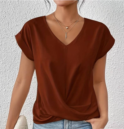 Angelika | Blusa Estiva Con Scollo A V