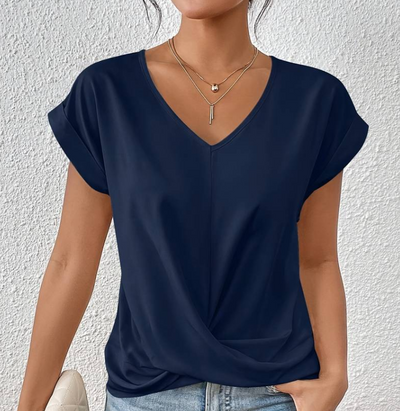 Angelika | Blusa Estiva Con Scollo A V