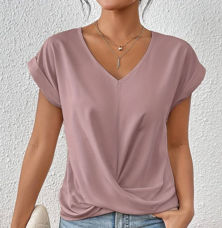 Angelika | Blusa Estiva Con Scollo A V