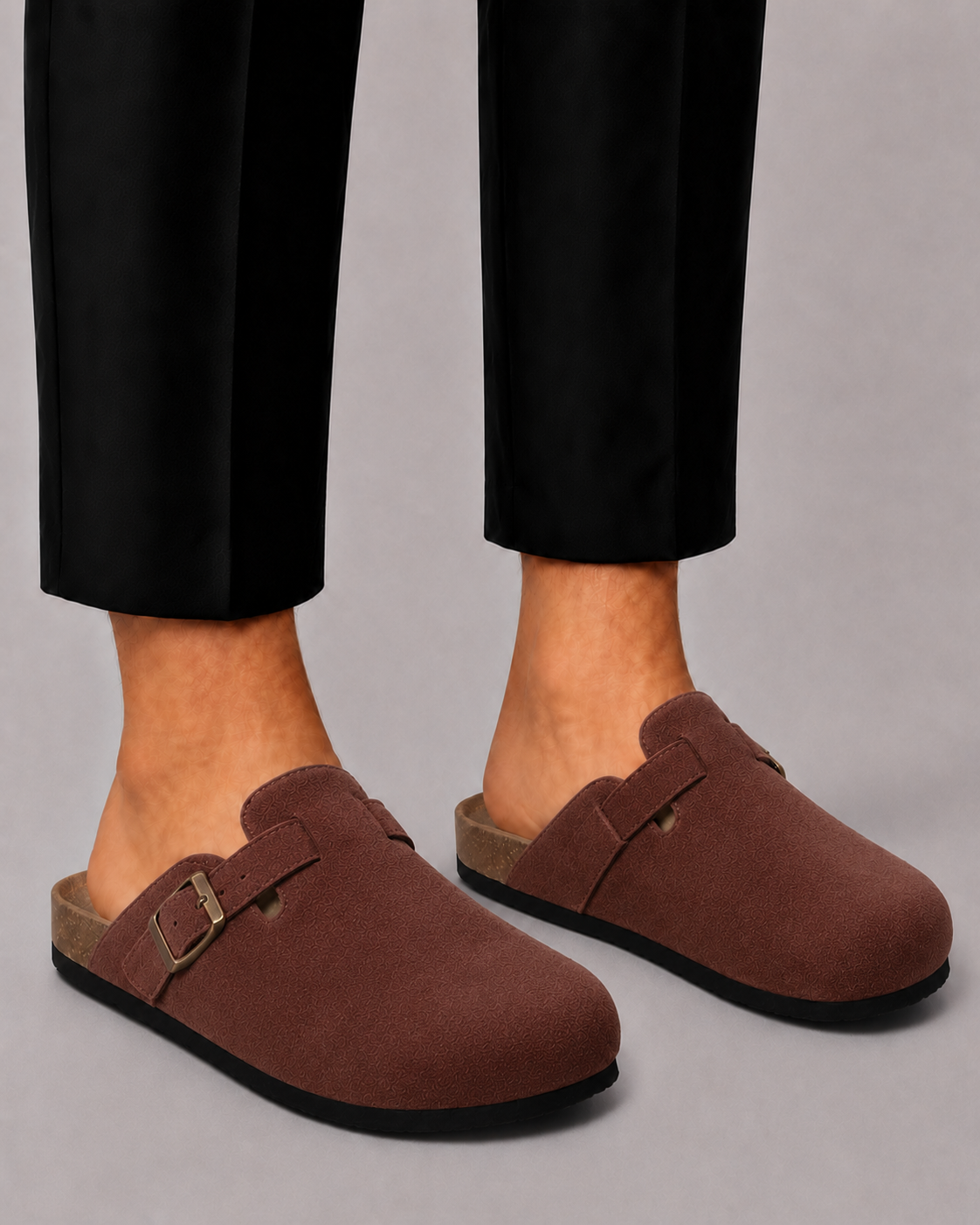 Riccardo | Clogs Uomo in Camoscio Beige dal Design Minimal