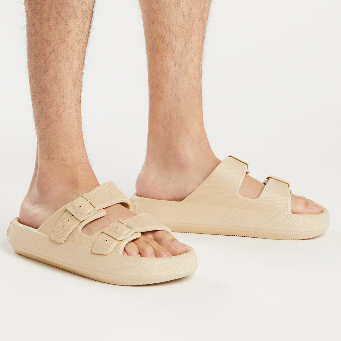 Lorenzo | Sandali Comfy Beige dal Design Essenziale