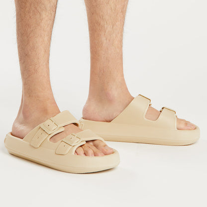 Lorenzo | Sandali Comfy Beige dal Design Essenziale