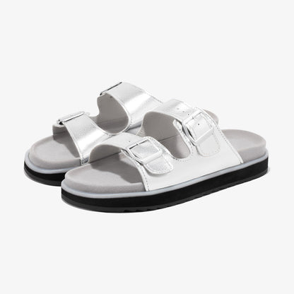 Alessia | Sandali Nordic con Fibbia Argento