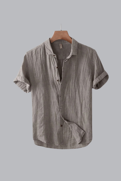Vallini | Camicia in Lino Toscano da Uomo per Eleganza Naturale