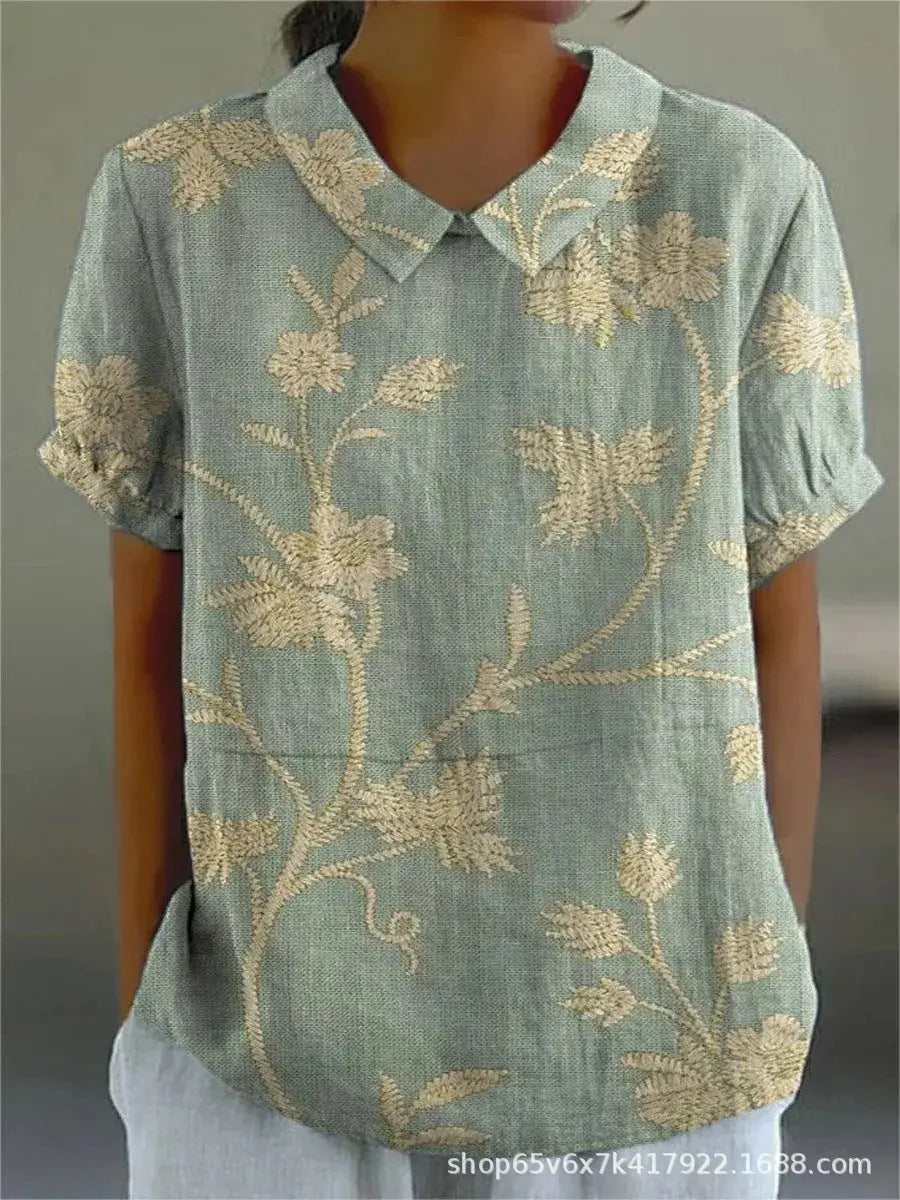 Flora | Camicia Elegante Con Stampe Floreali