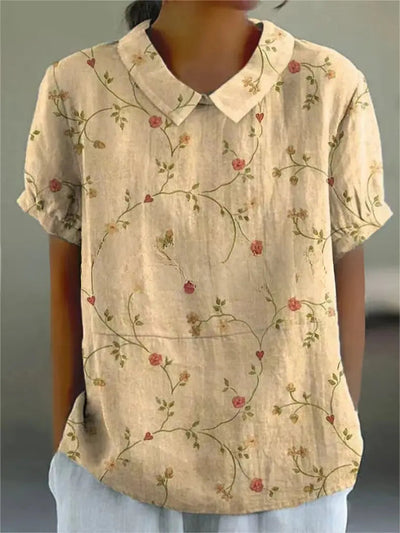 Flora | Camicia Elegante Con Stampe Floreali