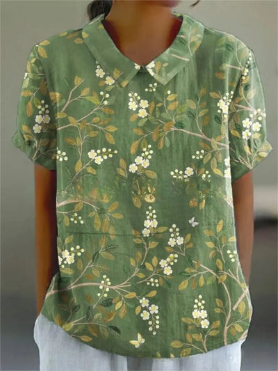 Flora | Camicia Elegante Con Stampe Floreali