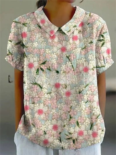 Flora | Camicia Elegante Con Stampe Floreali