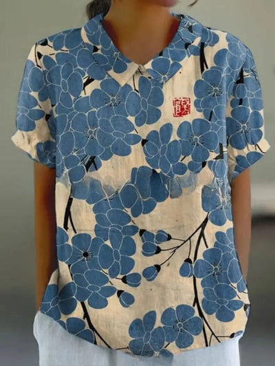 Flora | Camicia Elegante Con Stampe Floreali