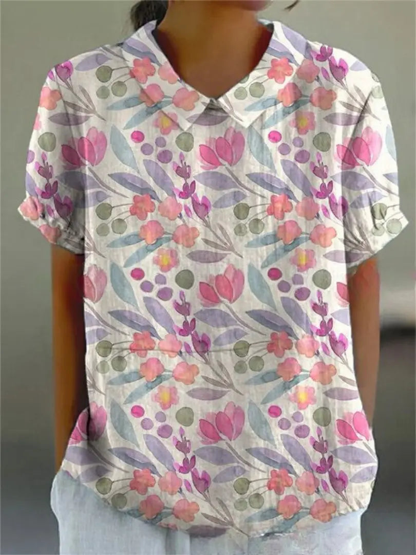 Flora | Camicia Elegante Con Stampe Floreali