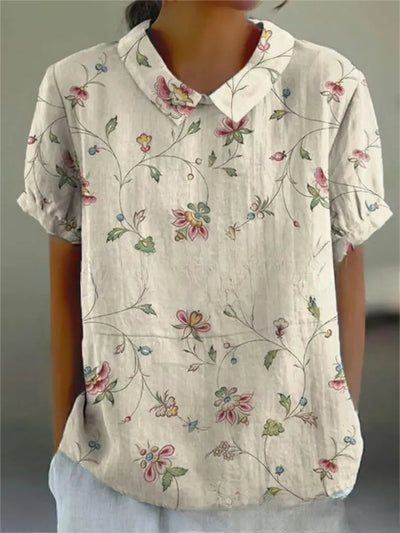Flora | Camicia Elegante Con Stampe Floreali