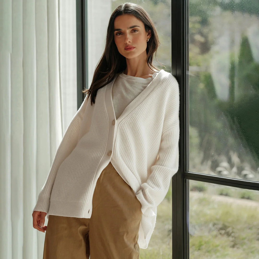 Emilia | Cardigan Oversize Elegante per Autunno e Inverno
